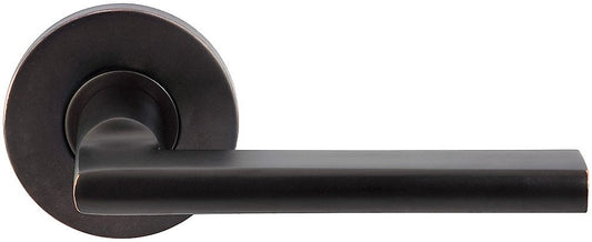 INOX RA243L472-10B RA Round Door Lever, 2-3/4-Inch Backset, Oil Rubbed Bronze
