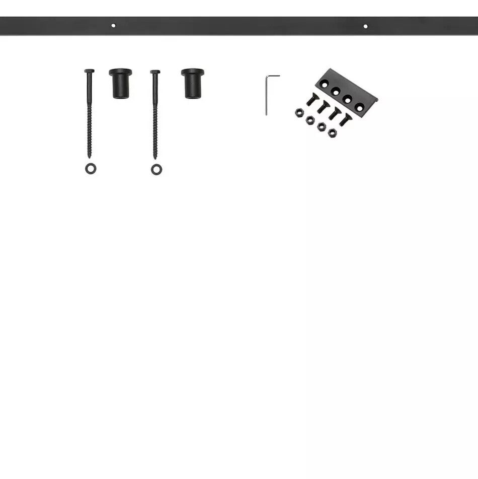 Signature Hardware - 24" Barn Door Rail Extension Kit - Black