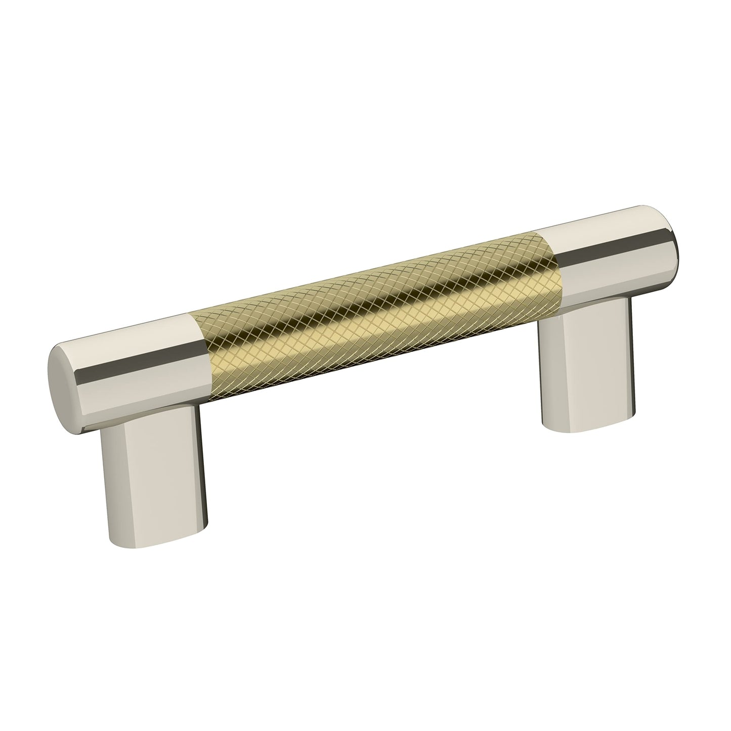 Amerock BP36557PNBBZ Cabinet Pull Polished Nickel/Golden Champagne 3-3/4" C2C