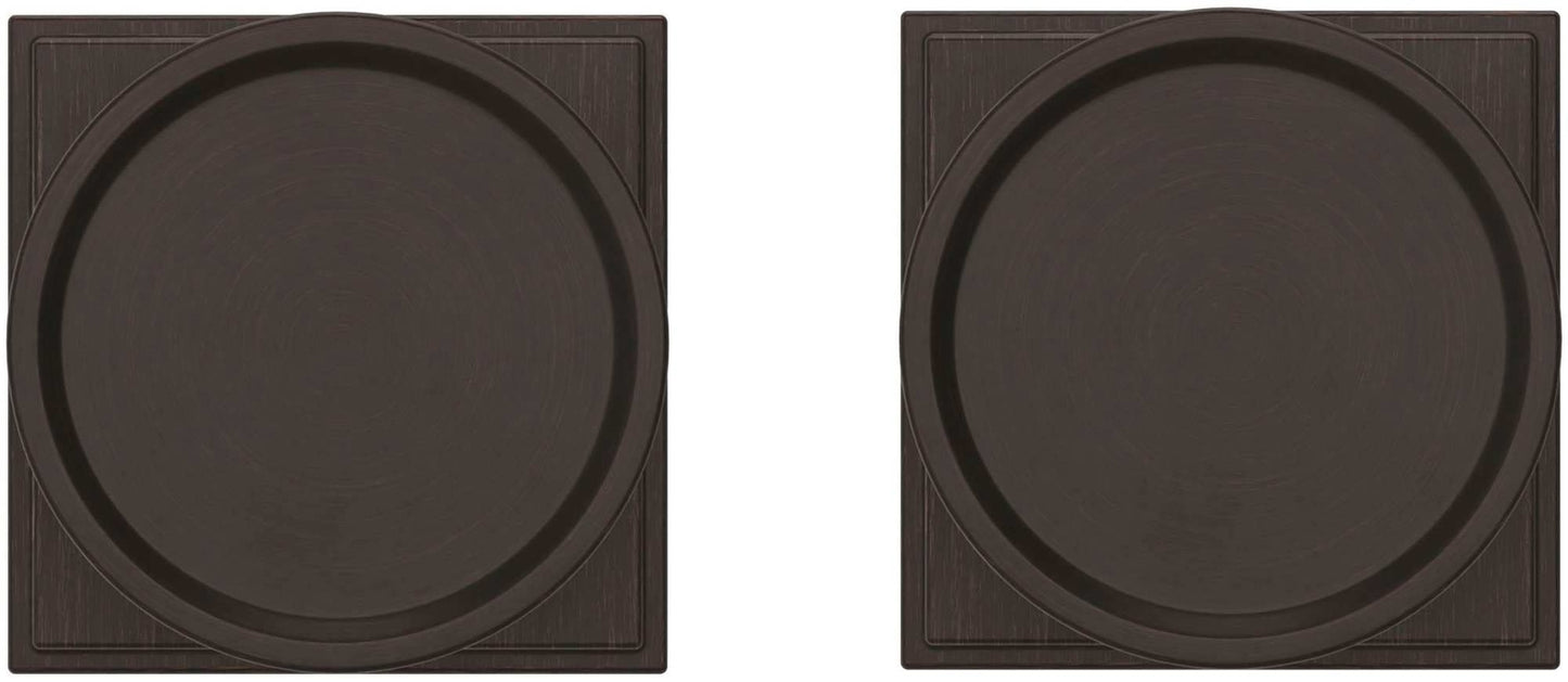 Baldwin K009.PRIV K009 Privacy Door Knob Set with R050 Rose - Satin Black