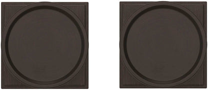 Baldwin K009.PRIV K009 Privacy Door Knob Set with R050 Rose - Satin Black