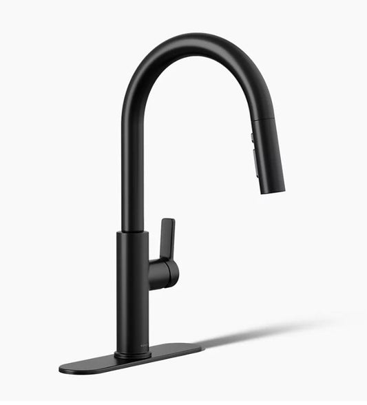 Kohler R38473-BL Rodean Kitchen Faucet Pull Down Matte Black