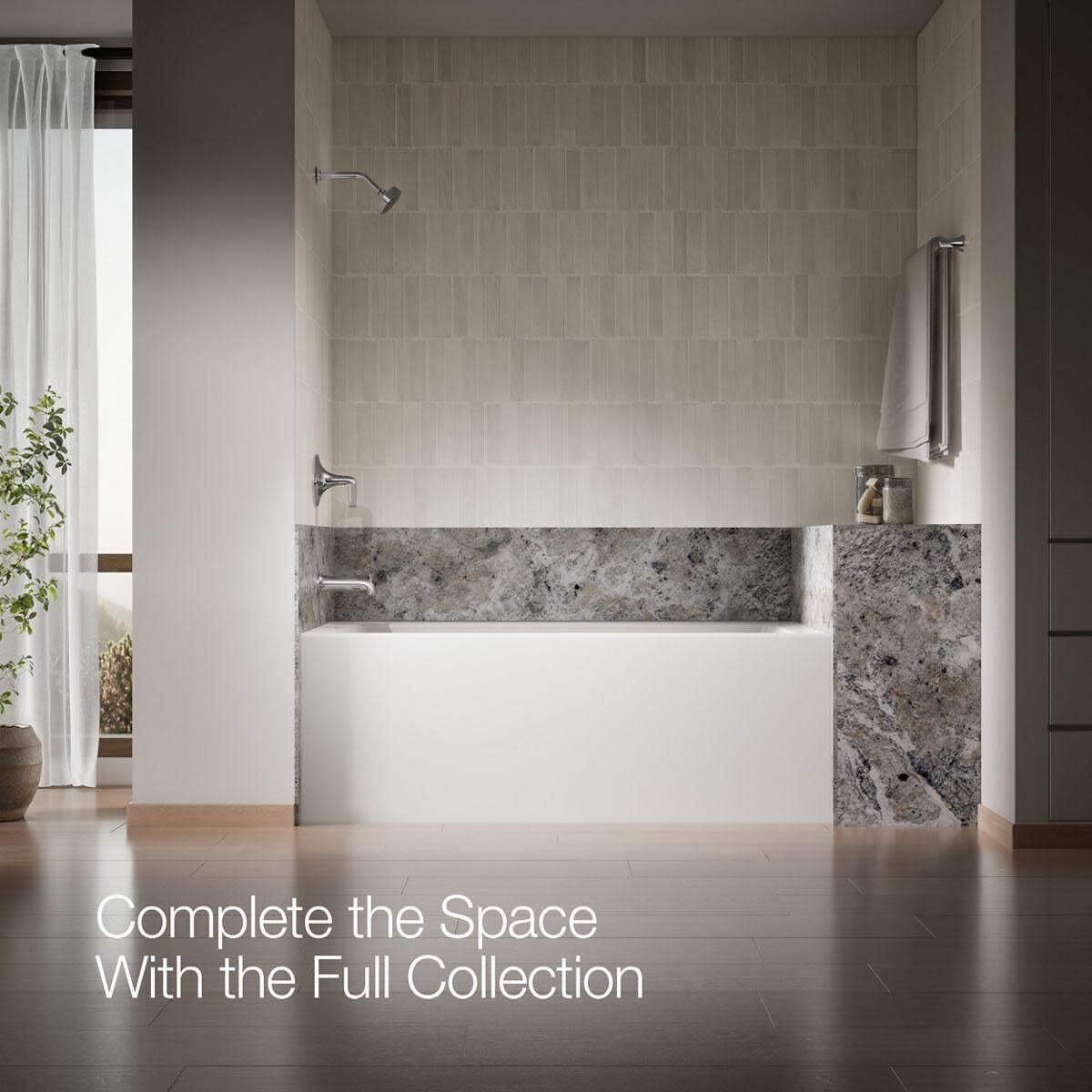 Kohler K-28563 Tempered 6-3/8" Integrated Diverter Tub Spout - Matte Black