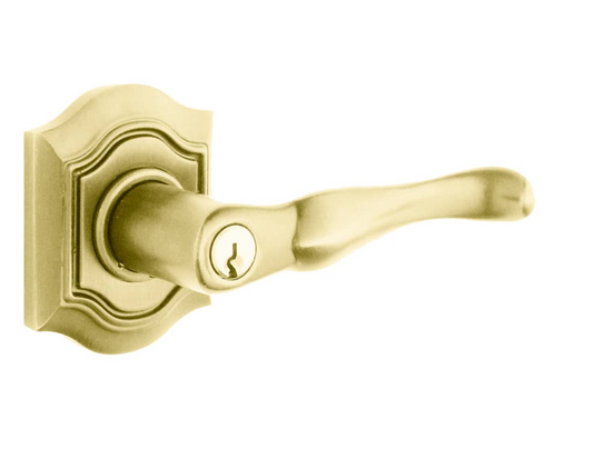 Baldwin 5238.044.RENT Bethpage Right Hand Keyed Entry Lever Set