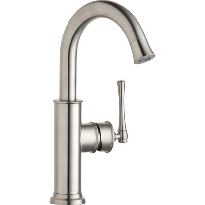 Elkay LKEC2012LS Explore Single Hole Bar Faucet with Forward Only Lever Handle - Lustrous Steel