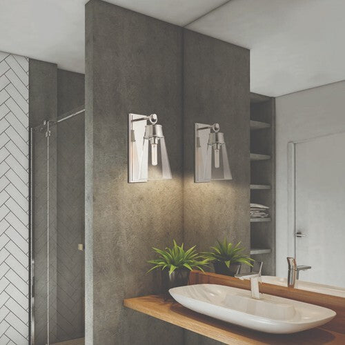 Z-Lite Wentworth 16" 1-Light Wall Sconce - 120V - Polished Nickel