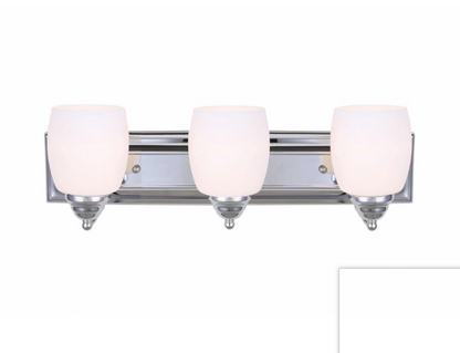 Canarm IVL259A03 Chrome Griffin 3-Light 24"W Bathroom Vanity Light