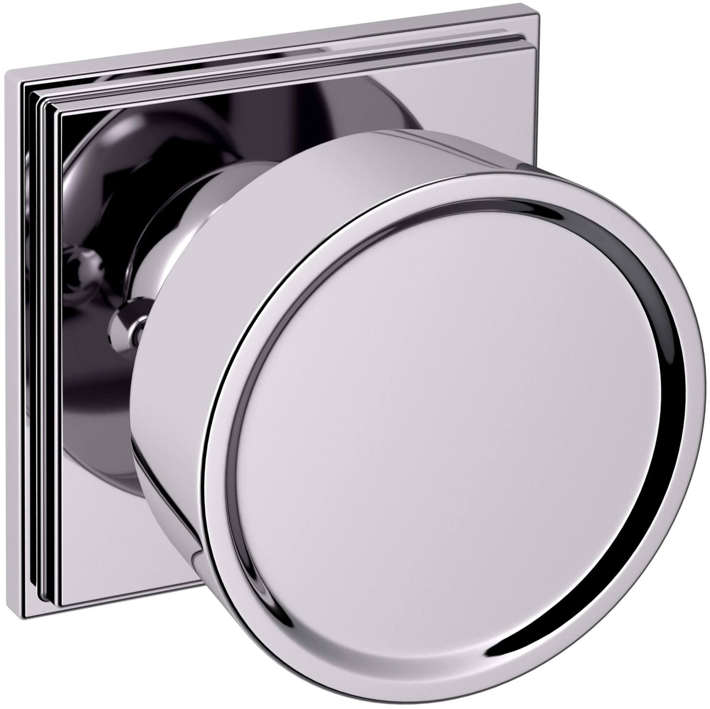 Baldwin K009.PRIV K009 Privacy Door Knob Set with R050 Rose - Satin Black