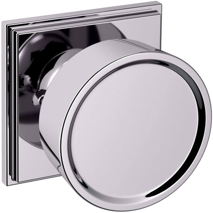 Baldwin K009.PRIV K009 Privacy Door Knob Set with R050 Rose - Satin Black