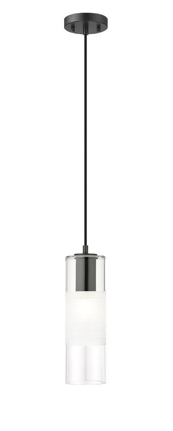 Z-Lite 824P-MB Alton Pendant, 1-Light 60 Watts, Matte Black