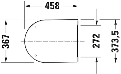 Duravit ME by Starck Toilet Seat White