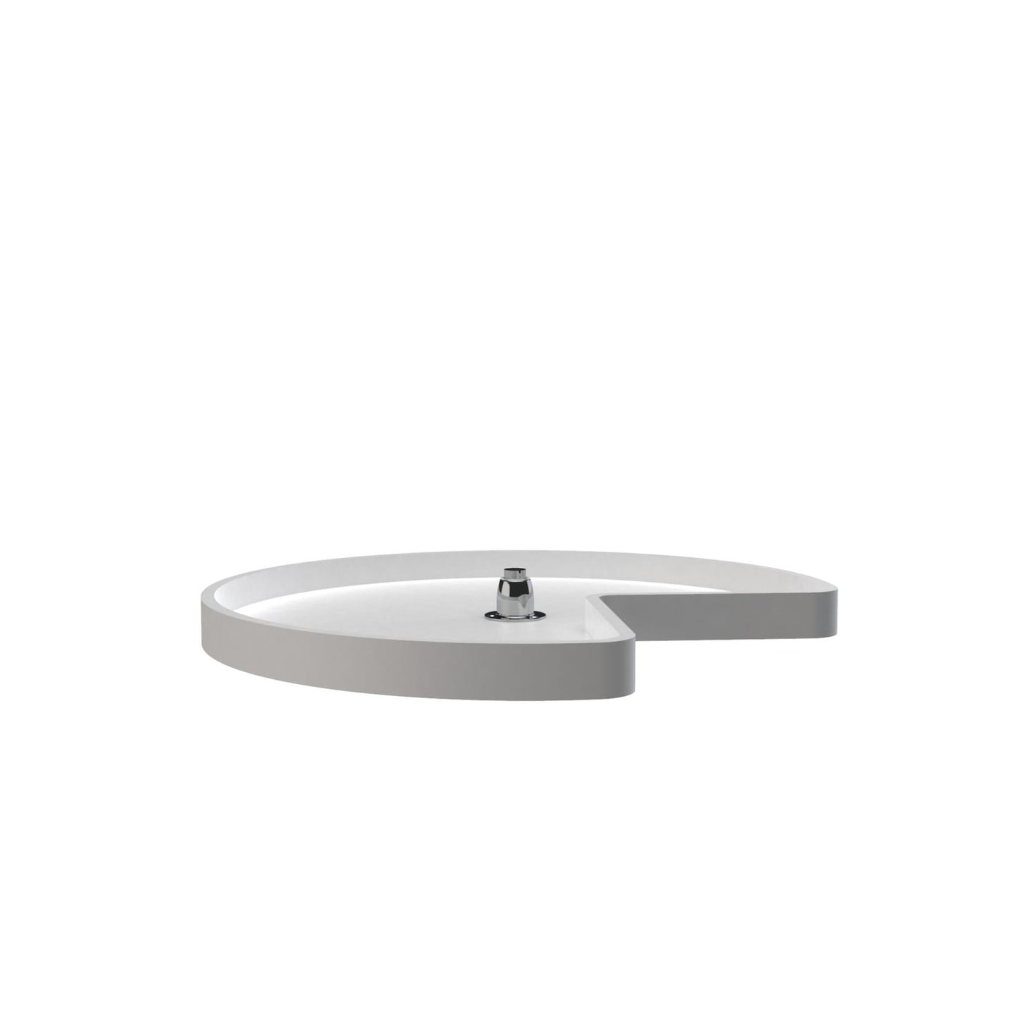 REV-A-SHELF 6421-28-11-52 Kidney-Shaped-Shaped 1-Shelf Lazy Susan - White