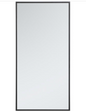 Elegant Lighting MR41436BK Monet 36 X 18 inch Black Wall Mirror