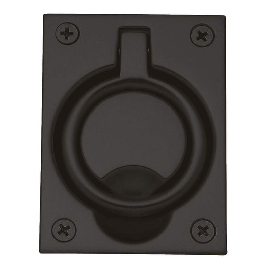 Baldwin 0395.102 Flush Ring Pull Baldwin - Oiled Rubbed Bronze