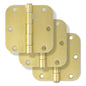 Miseno MDH3503 3-1/2 x 3-1/2 Plain Bearing Door Hinge 3-Pack Champagne Brass