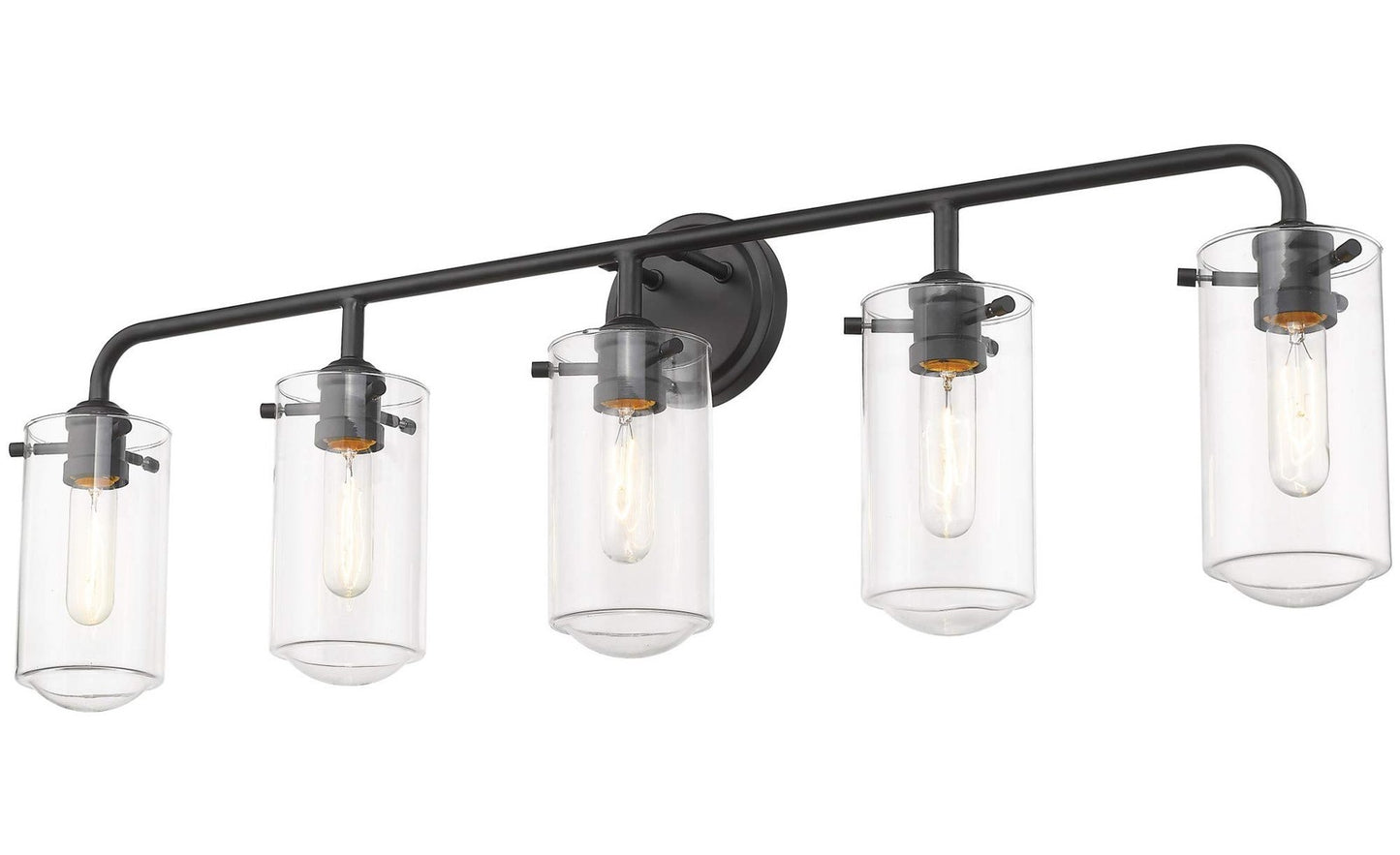 Z-Lite 471-5V-MB 5 Light Vanity, Matte Black