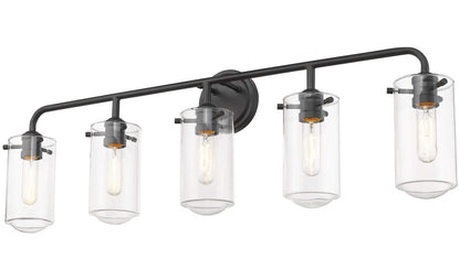 Z-Lite 471-5V-MB 5 Light Vanity, Matte Black