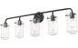 Z-Lite 471-5V-MB 5 Light Vanity, Matte Black