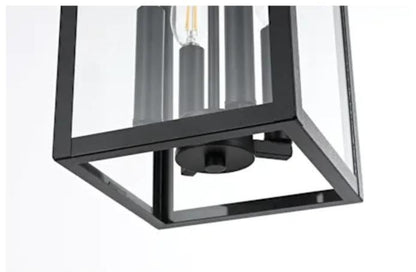 Elegant Lighting OD324H16 Sheridan 4 Light 9" Wide Outdoor Mini Pendant Black