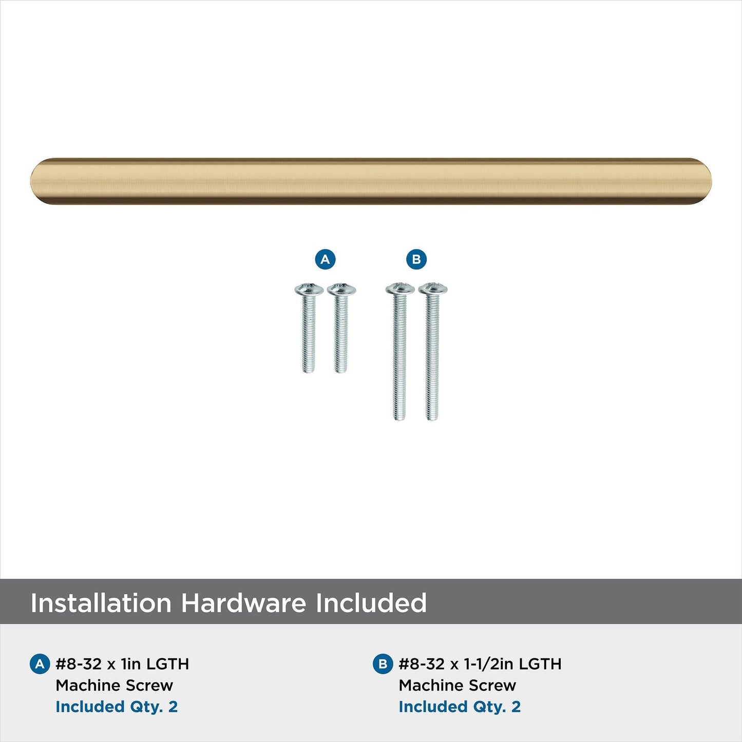 Amerock BP36854CZ Revolve Cabinet Pull Champagne Bronze 6-5/16" C2C Pull