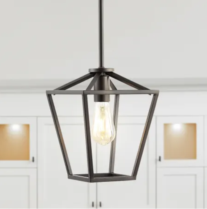JONATHAN Y-JYL7580A Lighting Grace 8" Wide LED Mini Pendant - Oil Rubbed Bronze