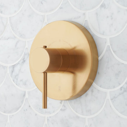 Signature HW SHLE9009BG Lexia Thermostatic Valve Trim No Valve Brushed Gold