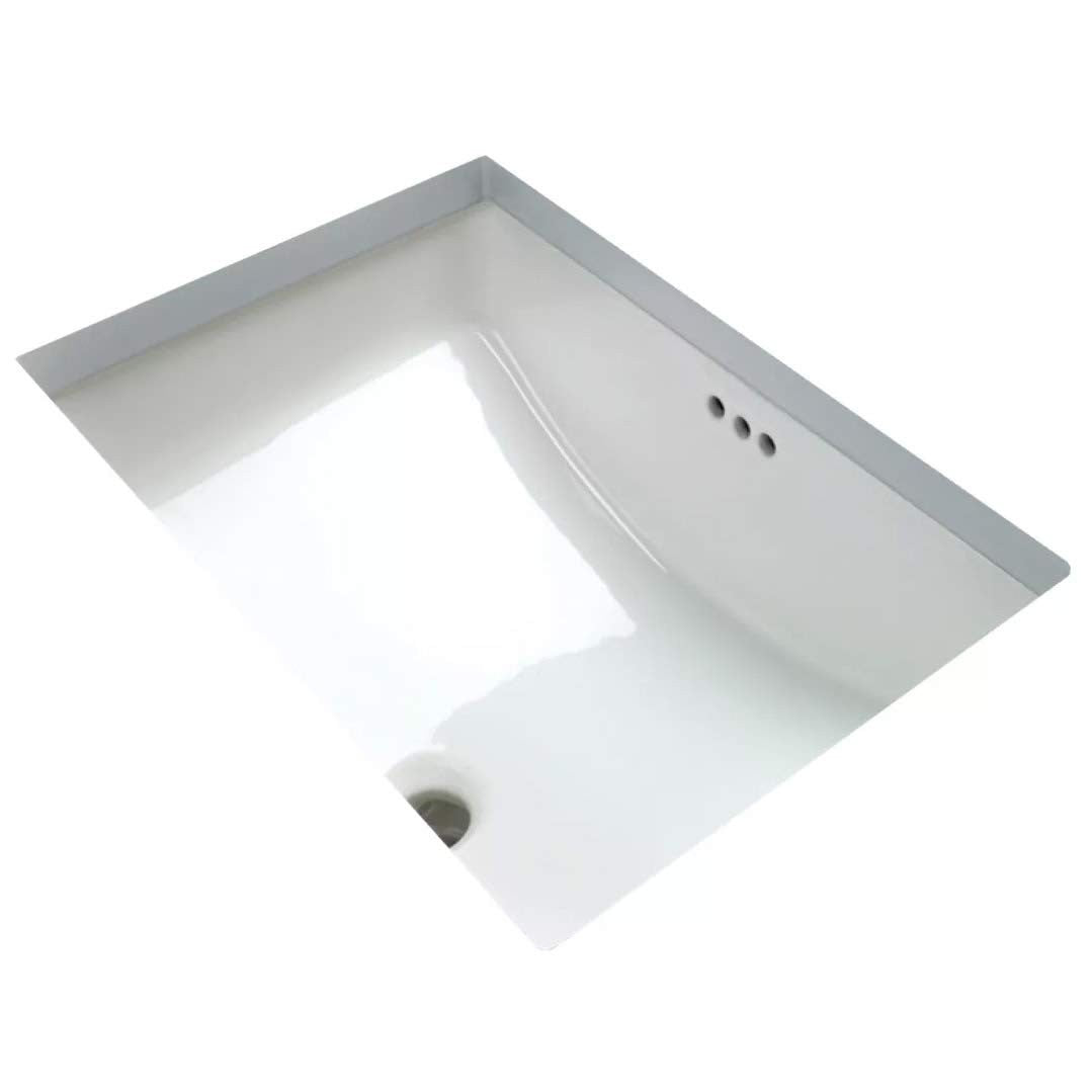 Miseno MNO2114AB Myers 22"x16" Undermount Bathroom Sink w/Overflow-Bright White
