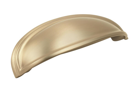 Amerock - Ashby Cup Pull - 3 or 4 in center to center - Golden Champagne