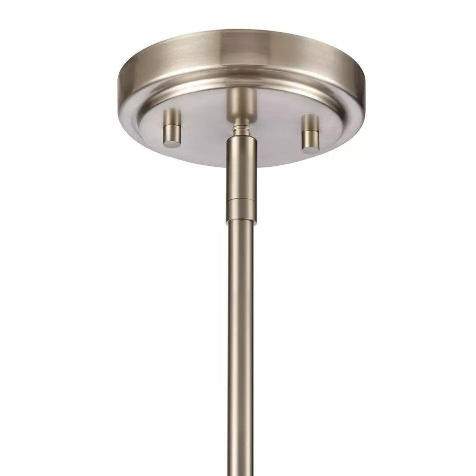 Signature Hardware - Caviana Pendant - Brushed Nickel - Single Light