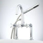 Signature Hardware-Sebastian Deck Mount Tub Faucet & Hand Shower-Chrome