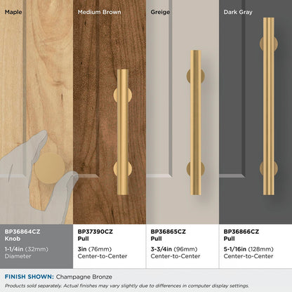 Amerock BP36864 Radius Cabinet Knob Champagne Bronze 1-1/4" Diameter