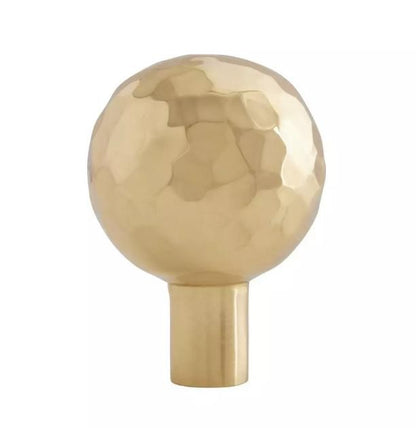 Signature Hardware SH55329PB Kersey Hammered Knob-Polished Brass
