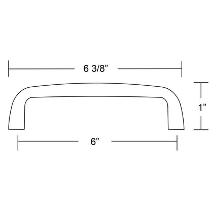 Emtek Orbit Pull 86259US14 - 6" Center to Center - Polished Nickel (US14)