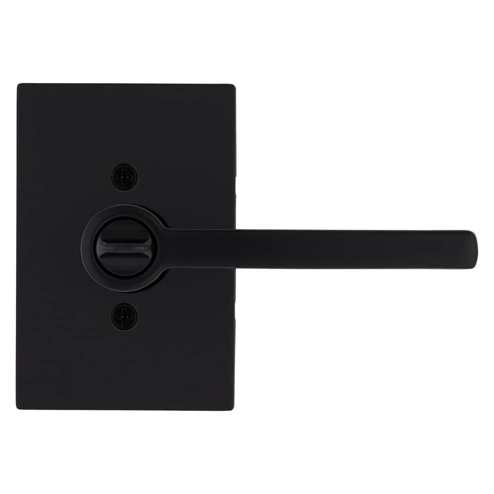 Kwikset 740HFL Halifax Entry Door Handle Lock&Key Reversible Lever Matte Black