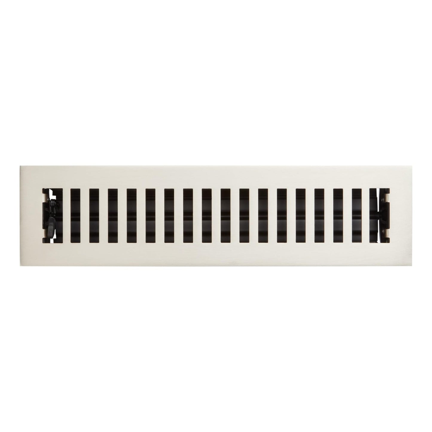 Signature HW SH551466BN Modern Steel Floor Register-2-1/4"x12"-Brushed Nickel