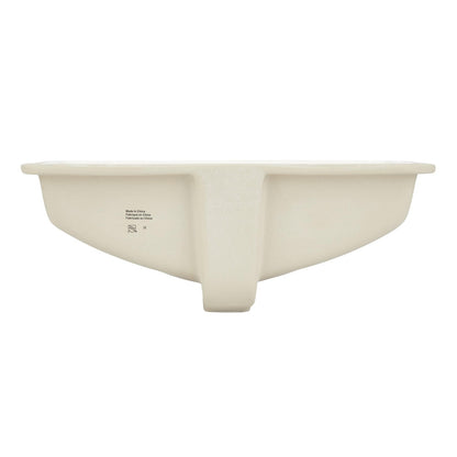 Signature Hardware SHU1812WH 18" Myers Rectangular Porcelain Undermount Sink