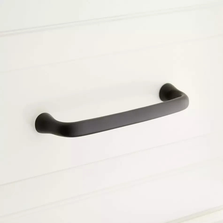 Signature Hardware - Orbin Brass 5" Black Cabinet pulls-several units available