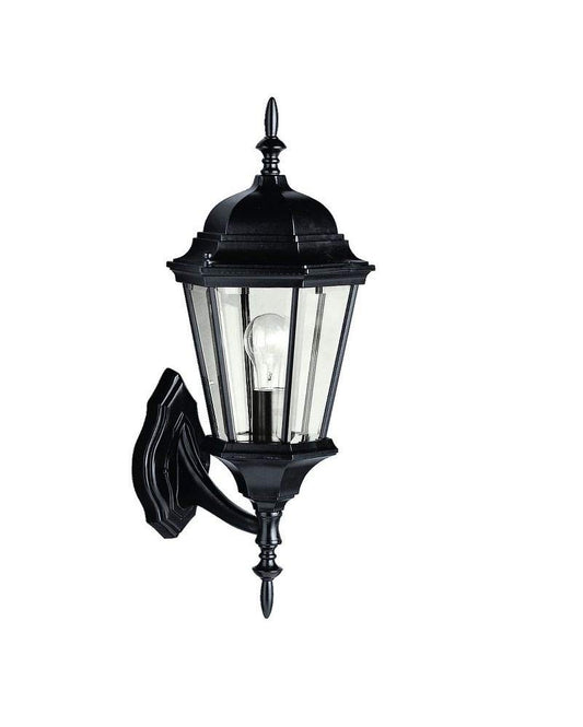 Kichler 9653BK Madison 19.75" 1 Light Outdoor Wall Light Beveled Glass Black