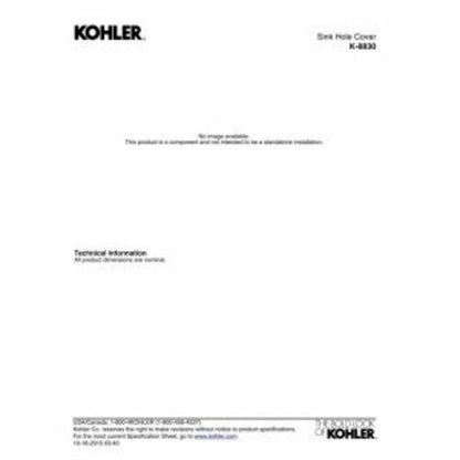KOHLER 8830-CP Sink Hole Cover - Polished Chrome