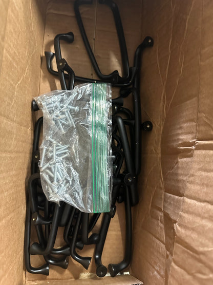 Signature Hardware - Orbin Brass 5" Black Cabinet pulls-several units available