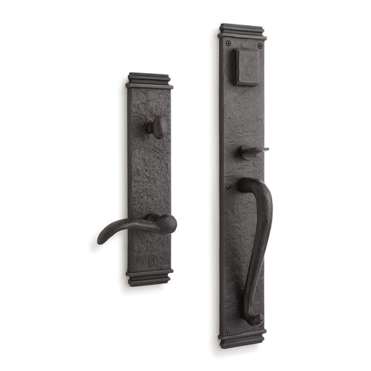 Griggs RH Keyed Entry Door Handleset w/Interior Lever no Backset - Dark Bronze