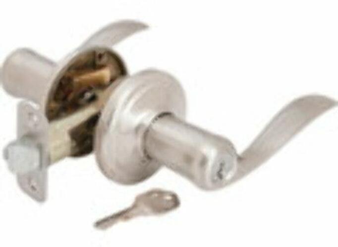 Kwikset 740TNL-15SMT Smartkey Tustin Entry Leverset Satin Nickel
