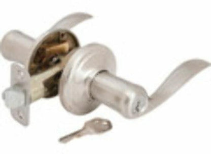 Kwikset 740TNL-15SMT Smartkey Tustin Entry Leverset Satin Nickel