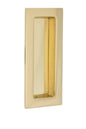 Omnia 653/00.3 Flush Pull Polished Brass 4 in Tall