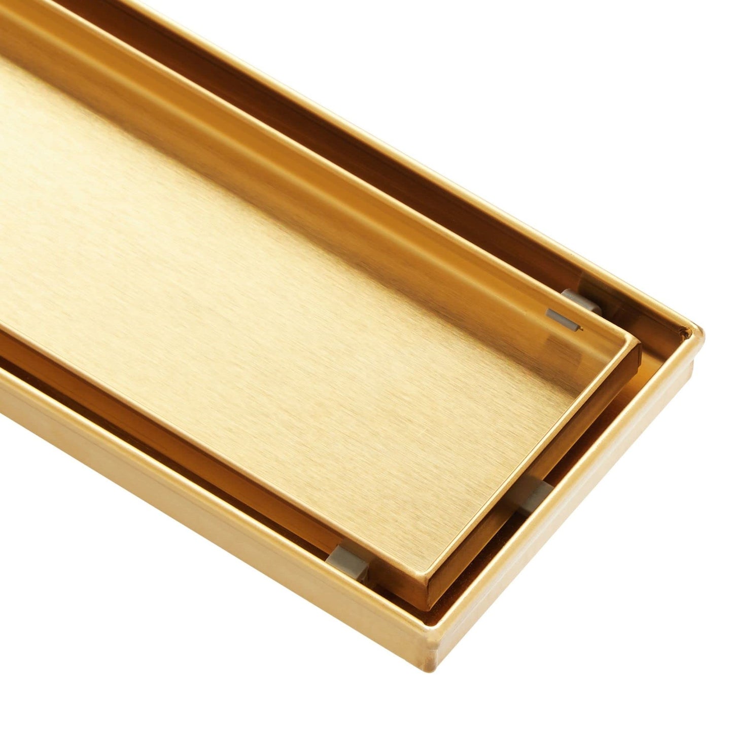 Signature Hardware 482707 Cohen 32" Tile Insert Shower Drain - Brushed Gold