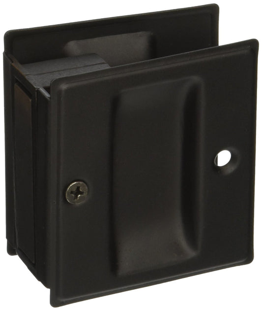 Deltana SDP25U19 2 1/2" x 2 3/4" Passage Pocket Locks - Black
