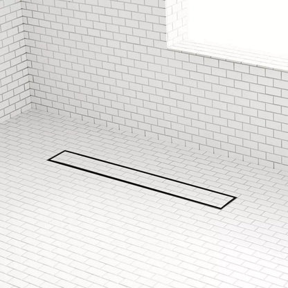 Signature Hardware - 18" Cohen Linear Tile-In Shower Drain - Matte Black