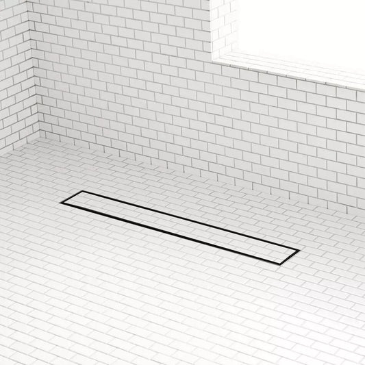 Signature Hardware - 18" Cohen Linear Tile-In Shower Drain - Matte Black