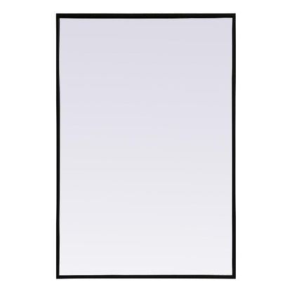 Elegant lighting MR42436BK Rectangular Mirror Black