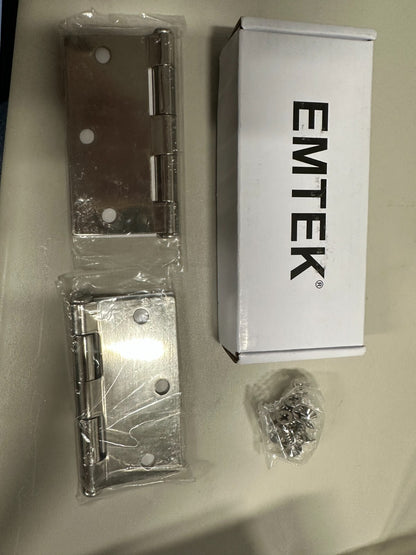 Emtek-Steel Plain Bearing Hinges 3-1/2" x 3-1/2" x 2.2mm (910237) US14 - Pack of 2